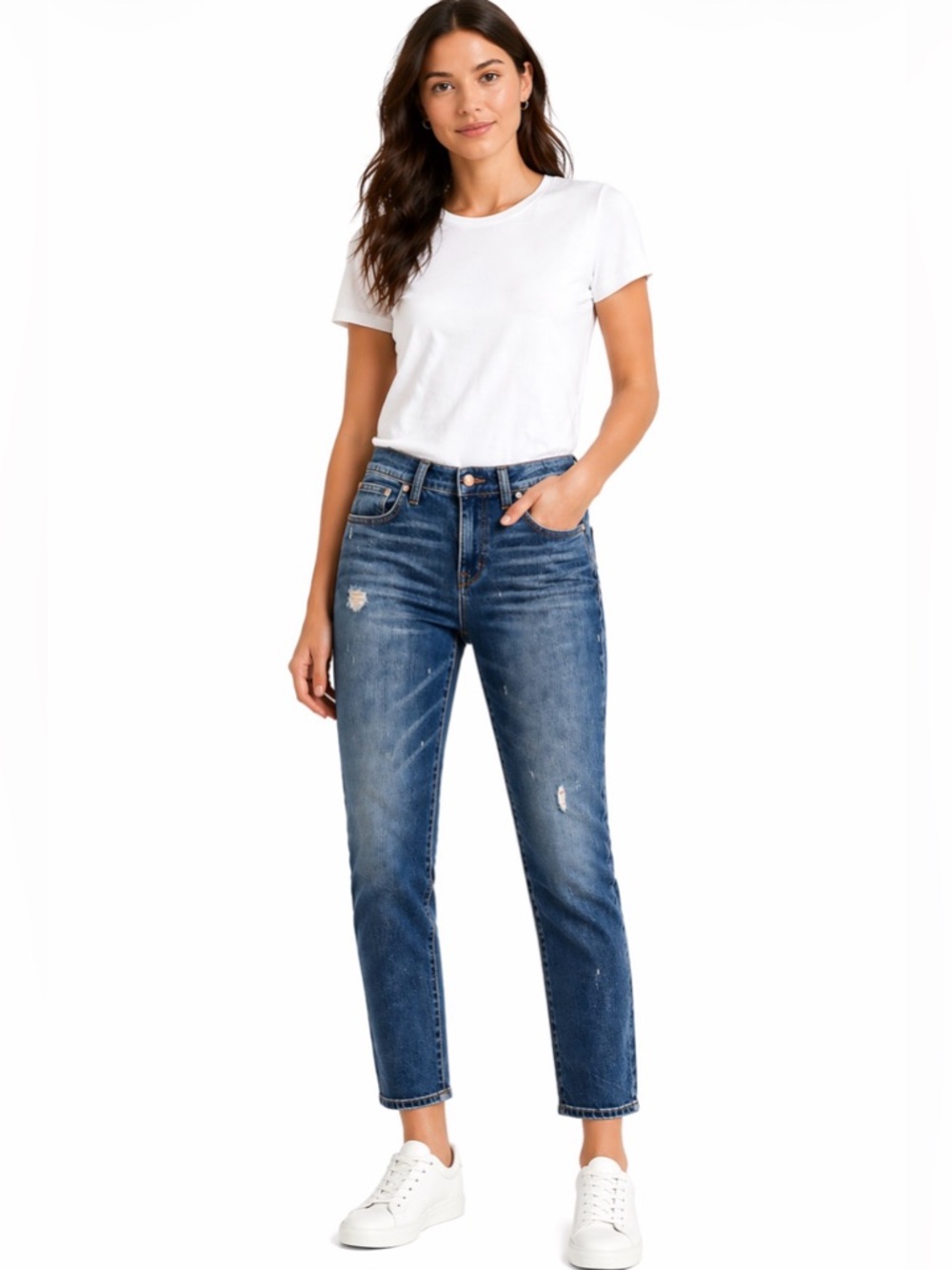 Madewell Distressed Slim Boyjean